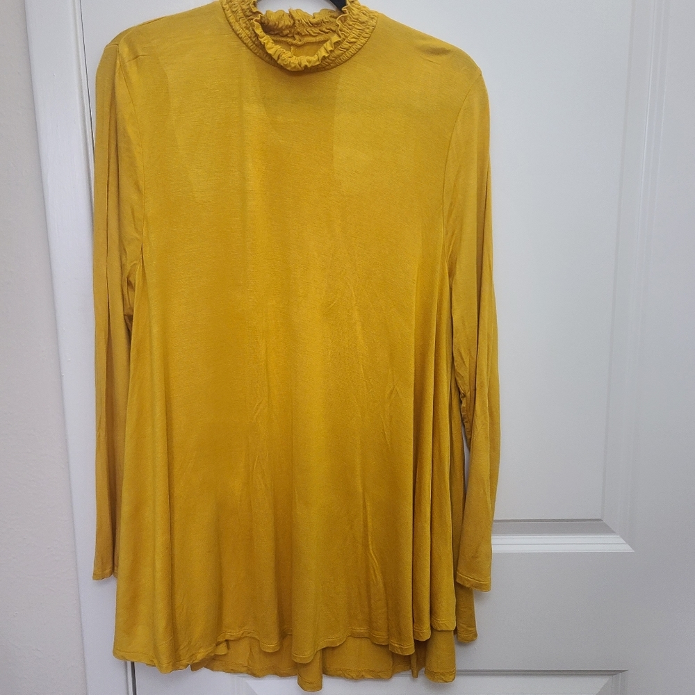Lane Bryant Long-Sleeve Yellow Top.